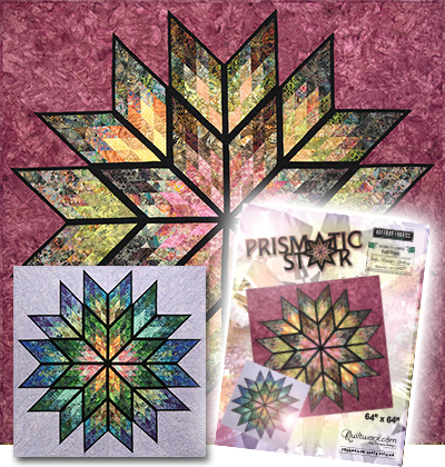 Prismatic Star Quilt and Cover Sheet