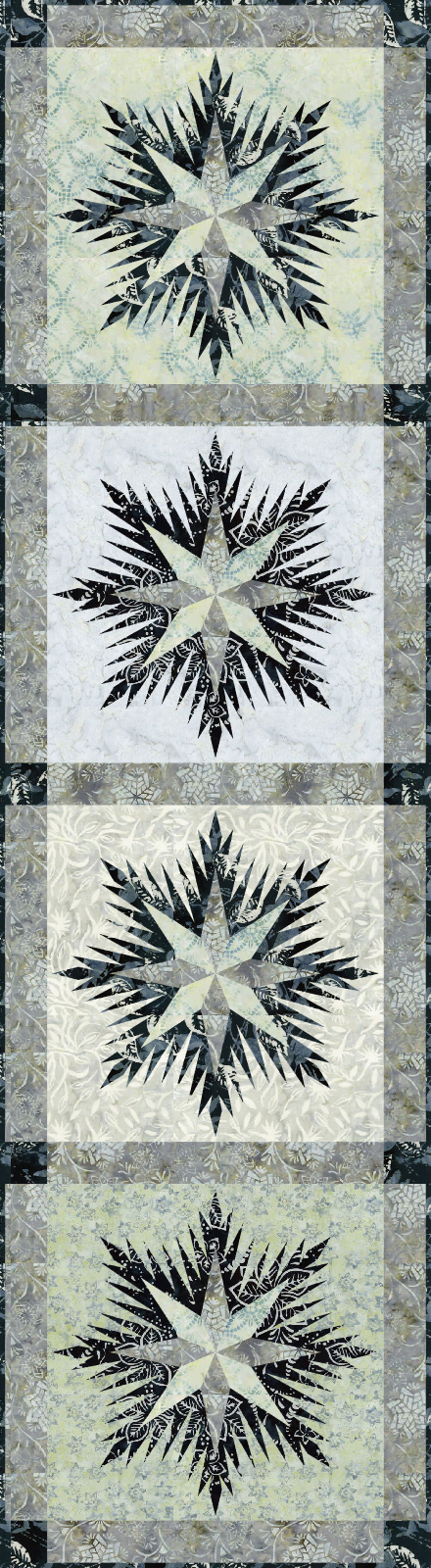 Winter Wonderland Table Runner • 17x49 $95.00 Fabric Only Sale: $101.50 Kit with Pattern