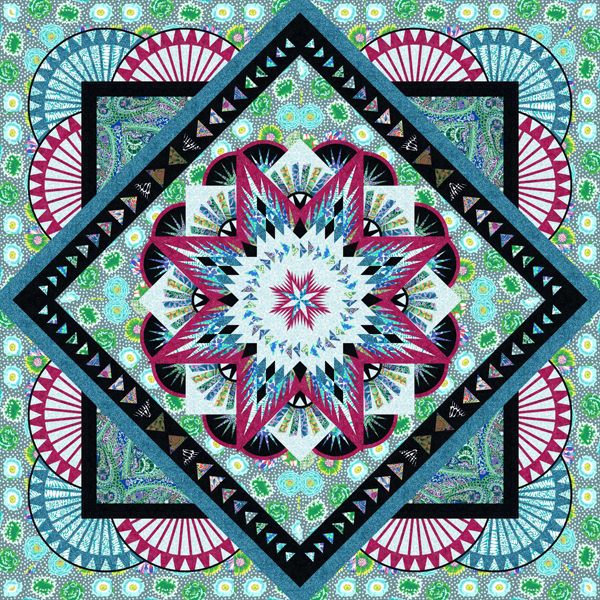 Tulip Farm 80" Square Timeless Treasures: Hydrangea, Wallflowers, and Java Blenders Collections