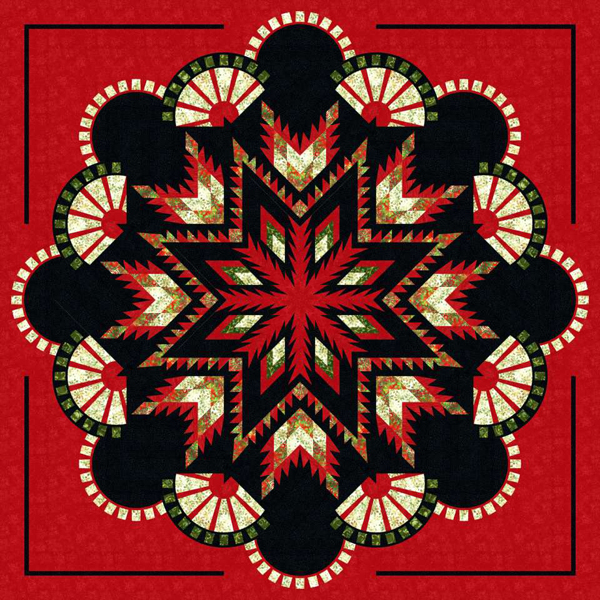 Christmas Quilt 99" Square