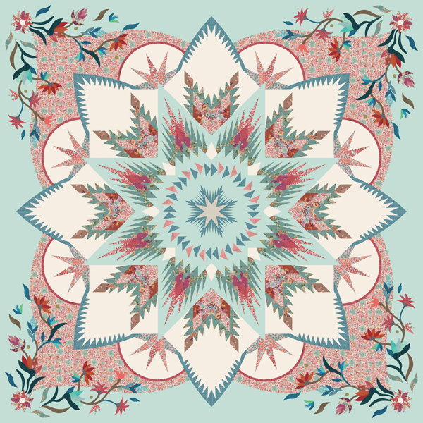 Cranberry Martini • 68" Square Hoffman: Assorted Collections